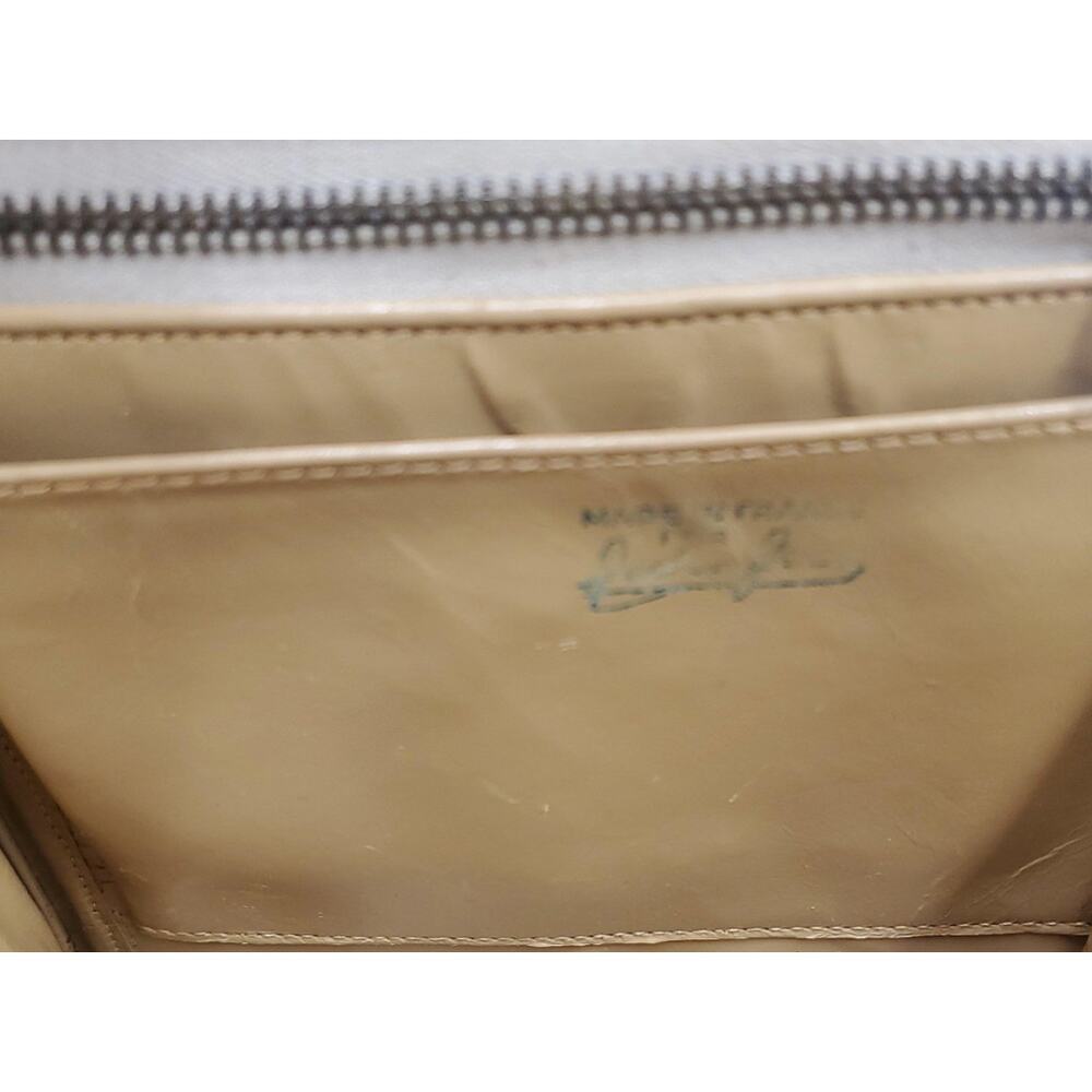 Rare Vintage Kelly-Style Handbag Parisian Glove-Tanned Leather - Picture 2 of 7